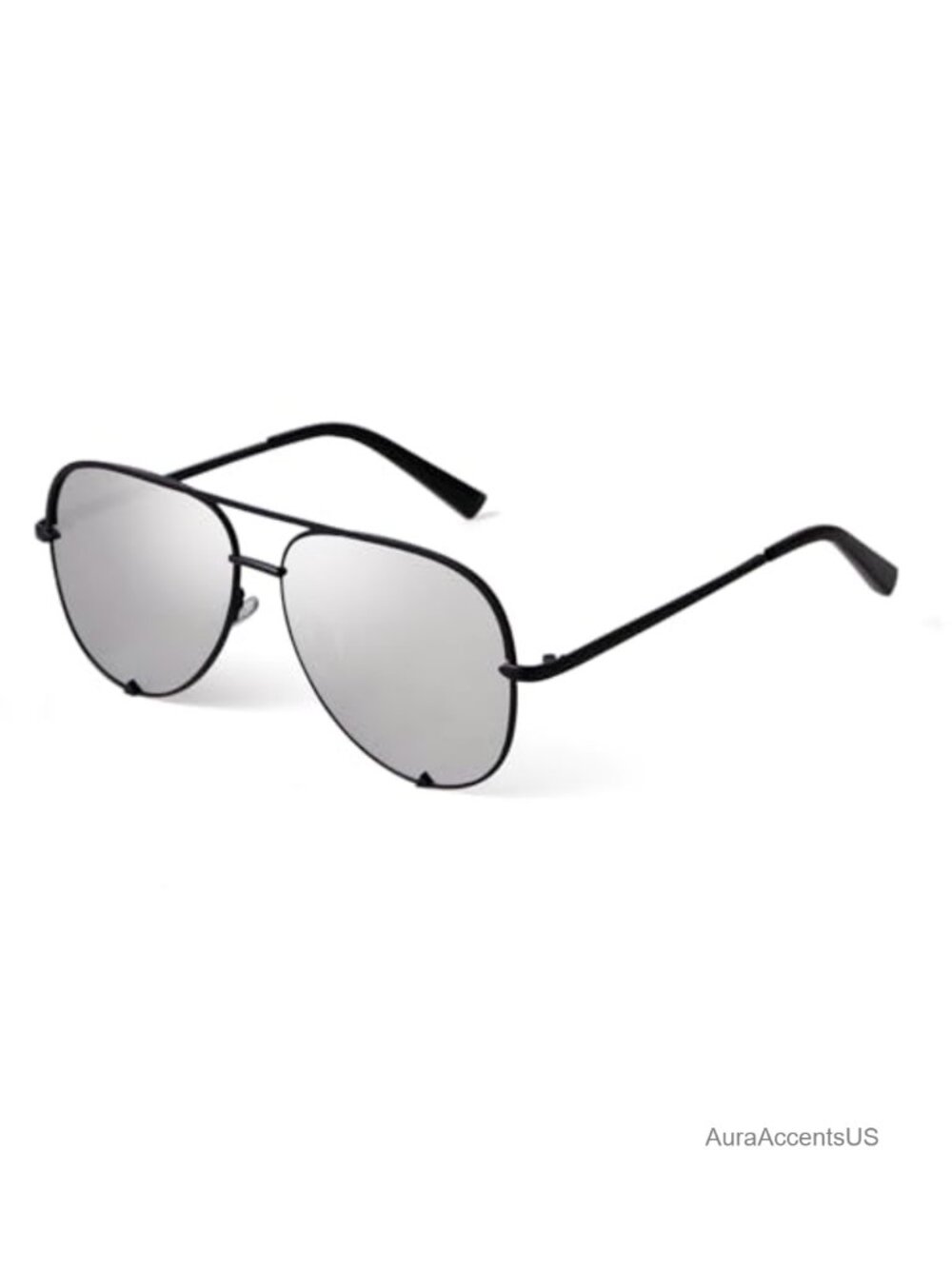 Oversized Aviator Sunglasses 58mm Large Pilot Stainless Steel Full Frame UV